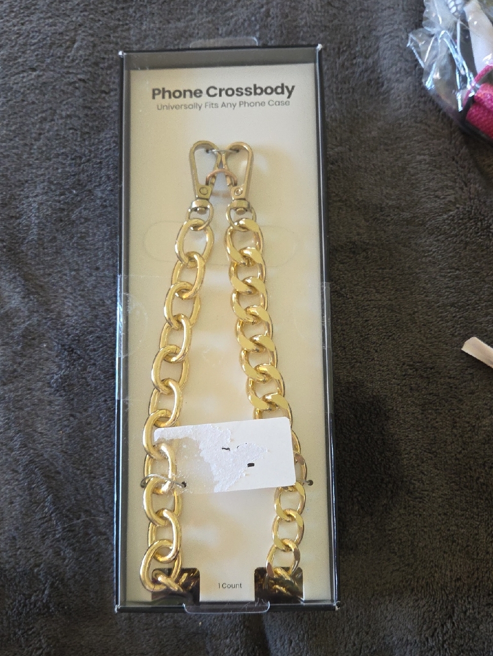 Gold Chain Phone Crossbody Strap
